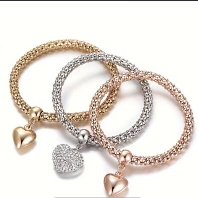 PULSERAS CORRUGADAS DE CORAZON