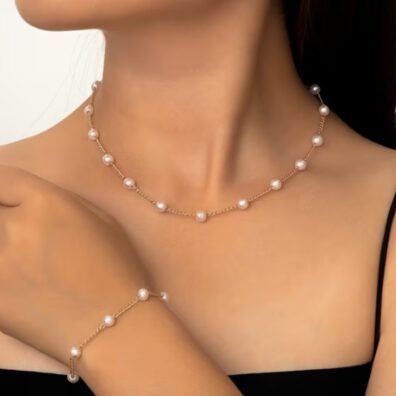 CONJUNTO DE JOYERÍA DE PERLAS